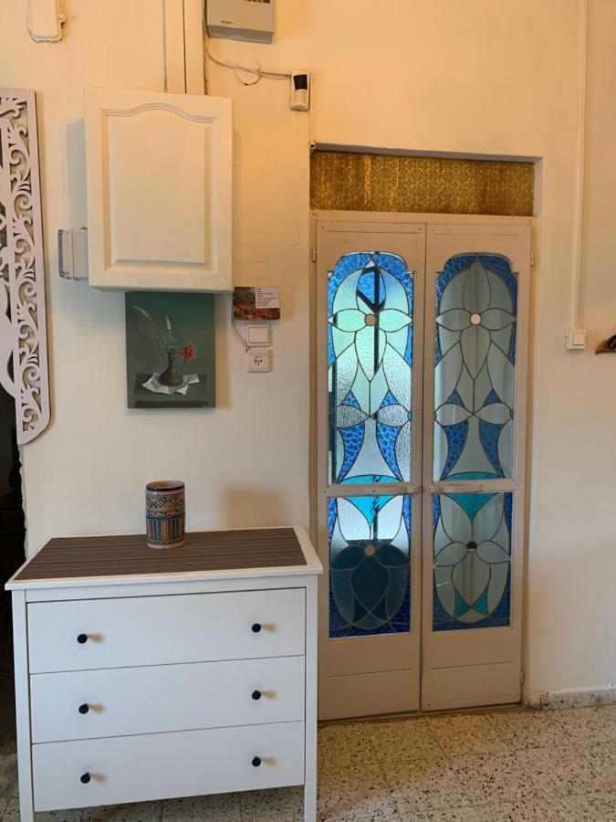 בית האבן העתיק מ-1885 עם מגונית פרטית בחצר Rosh Pinna Exterior foto
